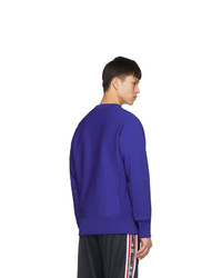 Champion Reverse Weave Blue Logo Sweatshirt