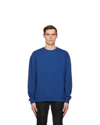 John Elliott Blue Oversized Crewneck Sweatshirt