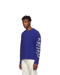 Kenzo Blue Skate Long Sleeve T Shirt