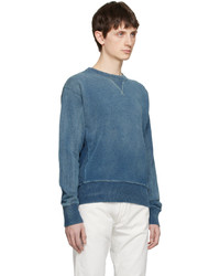 RRL Indigo Yarn Dyed Sweatshirt