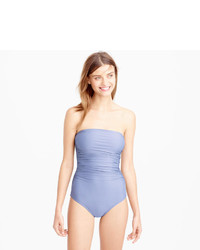 J.Crew Dd Cup Ruched Bandeau One Piece Swimsuit