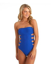 Ella Moss Solid Cut Out One Piece Swimsuit