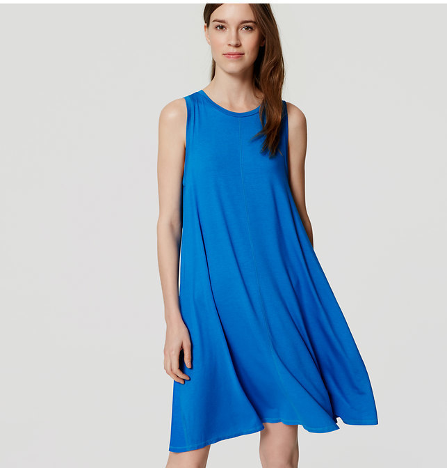 blue swing dress