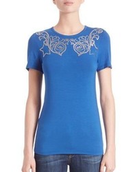 Versace Collection Studded Jersey Tee