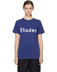 Etudes Blue Page Logo T Shirt