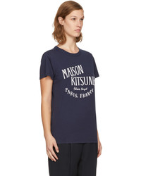 MAISON KITSUNE Navy Palais Royal T Shirt