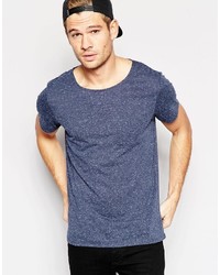 Selected Homme Scoop Neck T Shirt With Fleck
