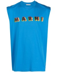 Marni Logo Detail Cotton Tank Top