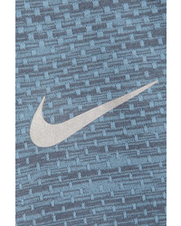 Nike Dri Fit Textured Jersey Top Storm Blue