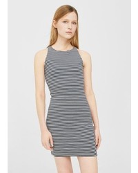 Mango Fitted Textured Dress