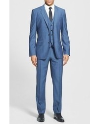 Blue Three Piece Suit