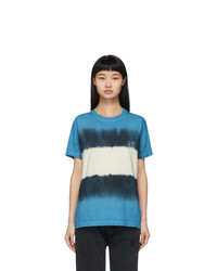 Off-White Blue And White Tie Dye Skinny Arrows T Shirt