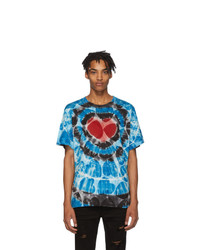 Amiri Blue Hearts Tie Dye Tee