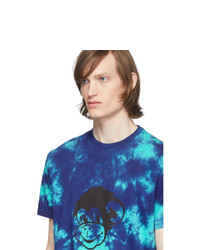 Ps By Paul Smith Blue Tie Dye T Shirt