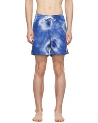 Blue Tie-Dye Swim Shorts
