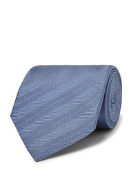 Dunhill 8cm Striped Mulberry Silk Tie