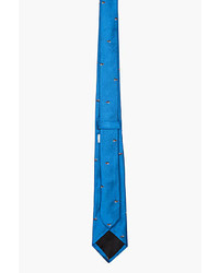 Band Of Outsiders Blue Fly Patterned Tie