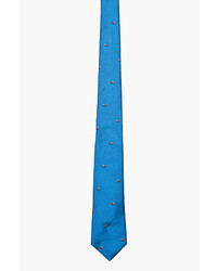Band Of Outsiders Blue Fly Patterned Tie