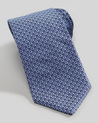 Ferragamo Gancini Silk Tie in Blue for Men