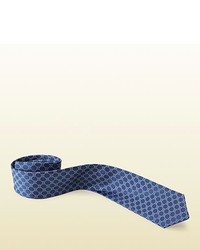 Gucci Gg Pattern Silk Jacquard Tie