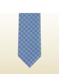 Gucci Gg Patterned Silk Tie