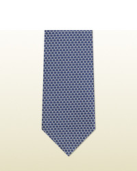 Gucci Patterned Woven Silk Tie
