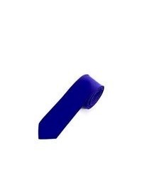Jacob Alexander Solid Color Royal Blue Skinny Tie By