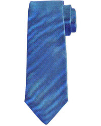 Kiton Textured Solid Tie Blue