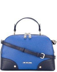 Love Moschino Structured Double Zips Medium Tote