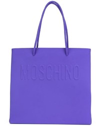 Moschino Embossed Logo Square Tote