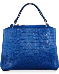 VBH Seven 30 Alligator Tote Bag Bright Blue