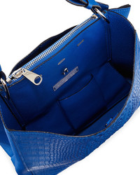 VBH Seven 30 Alligator Tote Bag Bright Blue