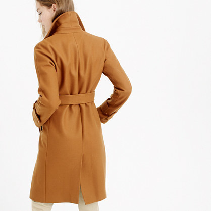 j crew belted zip trench coat