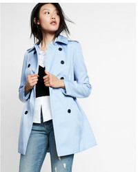 Express Classic Trench Coat With Trapunto Stitch Sash