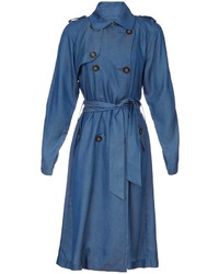 Elle Sasson Long Sleeve Mika Chambray Trench