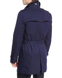 Burberry London Double Breasted Trenchcoat Cobalt