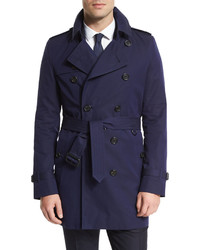 Burberry London Double Breasted Trenchcoat Cobalt