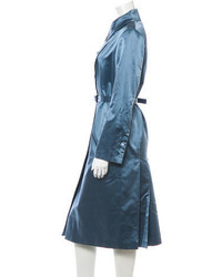 Carolina Herrera Silk Trench Coat
