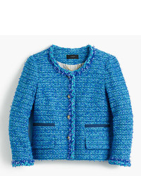 Blue Tweed Jackets for Women | Lookastic