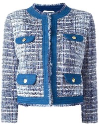 Blue Tweed Jackets for Women | Lookastic