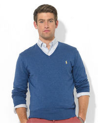 Polo Ralph Lauren Sweater V Neck Pima Cotton Sweater