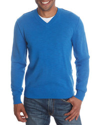 Lucky Brand V Neck Cotton Sweater