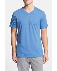 BOSS HUGO BOSS Innovation V Neck T Shirt Blue Large