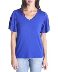 KUT from the Kloth Cassi Flutter Sleeve Tee