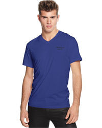 Versace Jeans Shirt Short Sleeve V Neck Logo T Shirt