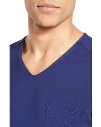Daniel Buchler V Neck Stretch Modal T Shirt