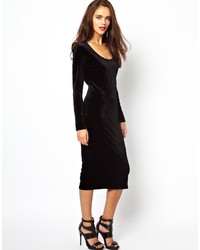 Glamorous Midi Dress In Velvet