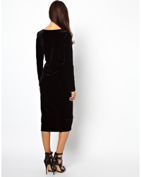 Glamorous Midi Dress In Velvet