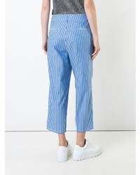 Golden Goose Deluxe Brand Stripe Cropped Wide Leg Trousers