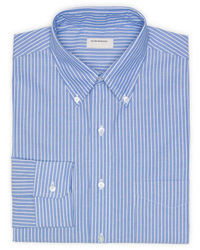 Men's Beige Blazer, Blue Vertical Striped Dress Shirt, Beige Dress ...